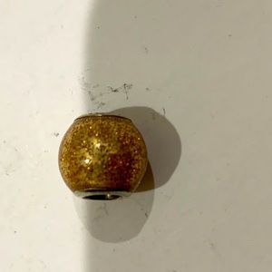 Pandora Gold Speckled Sphere Charm